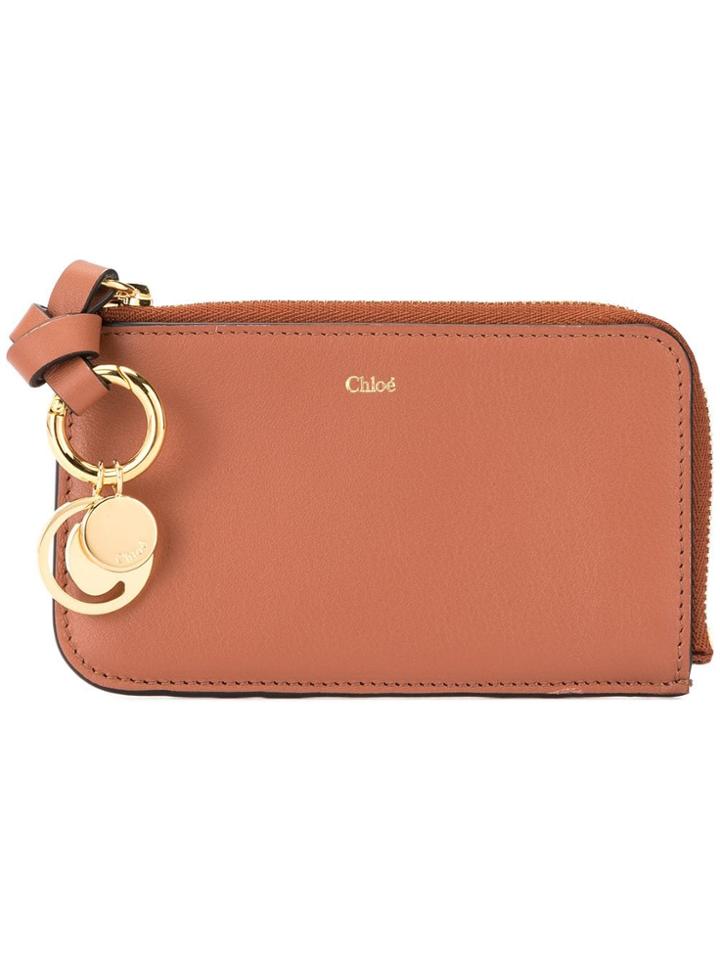 Chloé Charm Detail Wallet - Brown