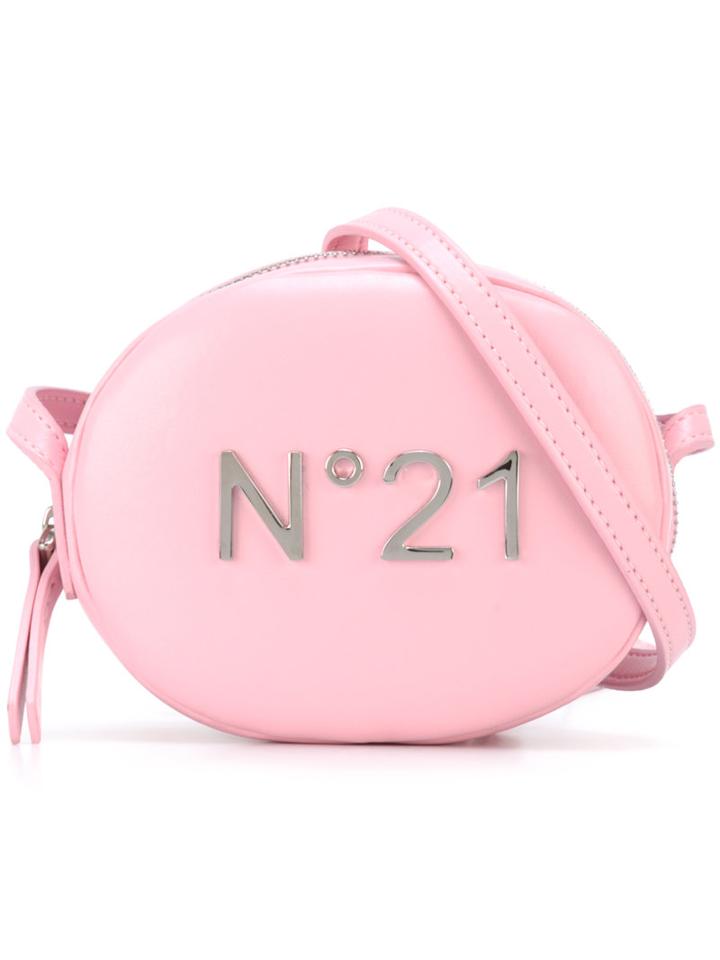 No21 Kids Logo Shoulder Bag, Girl's, Pink/purple