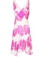 Diane Von Furstenberg Floral Flared Midi Dress - Pink