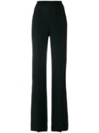 Michael Kors Collection High Waisted Straight Leg Trousers - Black