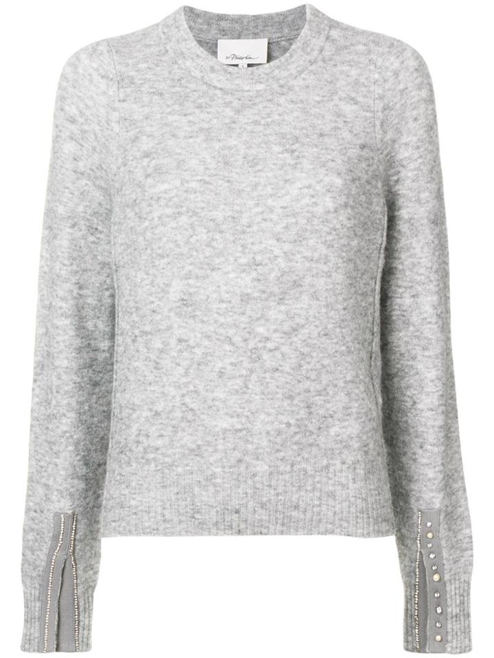 3.1 Phillip Lim Embellished-cuff Jumper - Grey