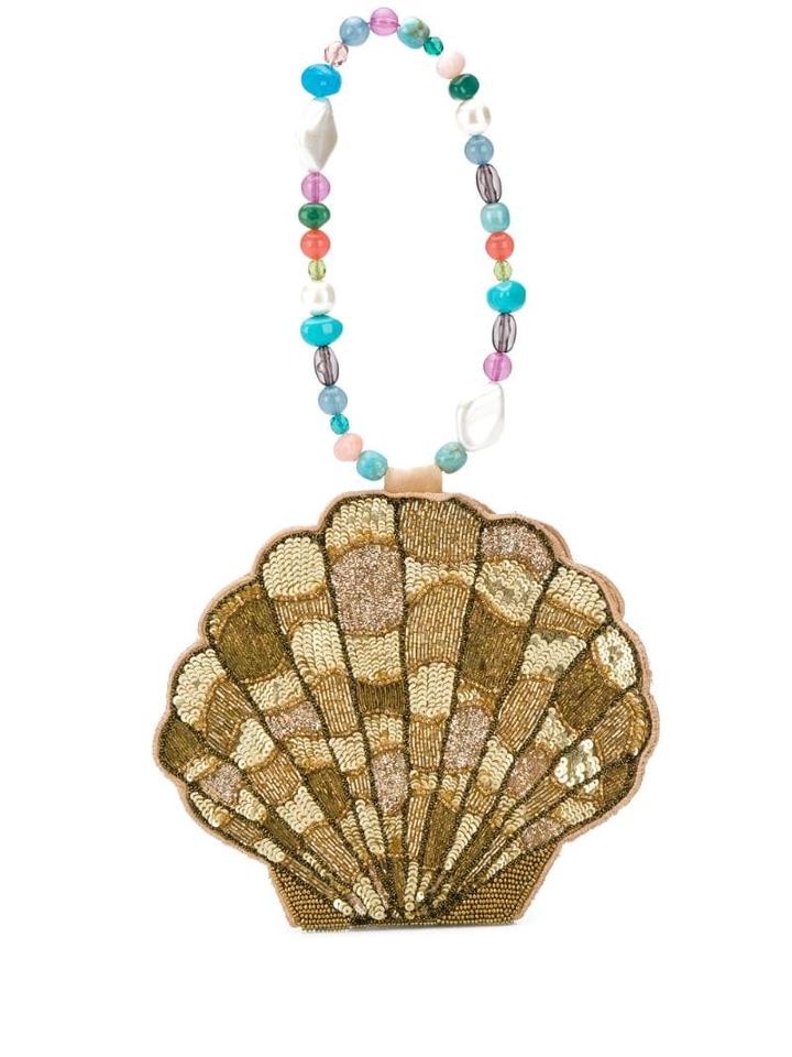 Rixo Sacha Shell Shaped Bag - Gold