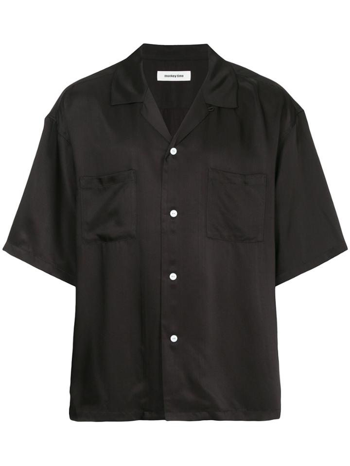 Monkey Time Short Sleeve Shirt - Black
