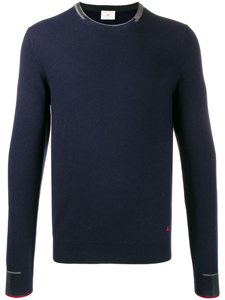 Peuterey Stripe Detailed Jumper - Blue
