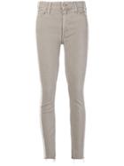 Mother Side Stripe Skinny Jeans - Neutrals