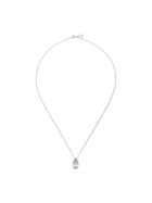 V Jewellery Crystal Ball Necklace - Silver