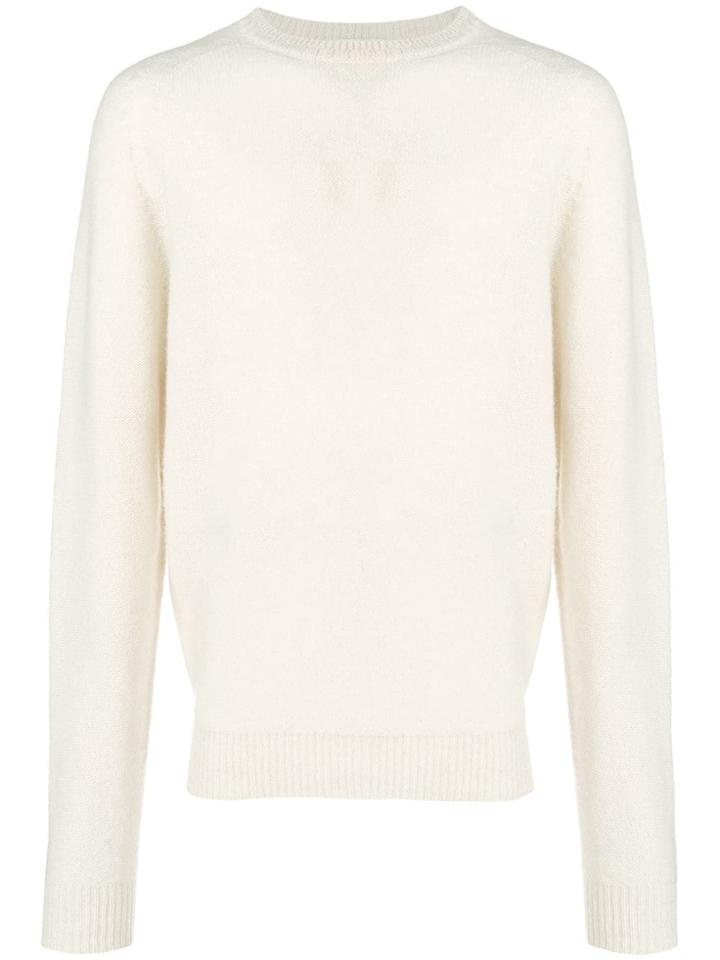 Lemaire Crew Neck Wool Sweater - Neutrals