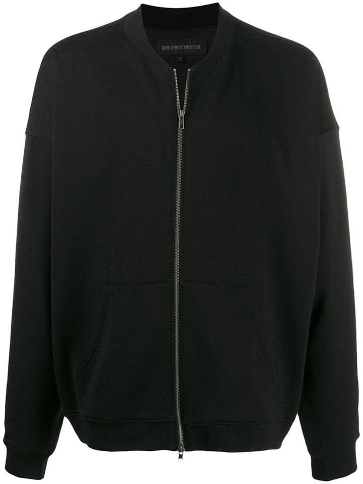Ann Demeulemeester Grise Relaxed Bomber Jacket - Black