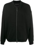 Ann Demeulemeester Grise Relaxed Bomber Jacket - Black