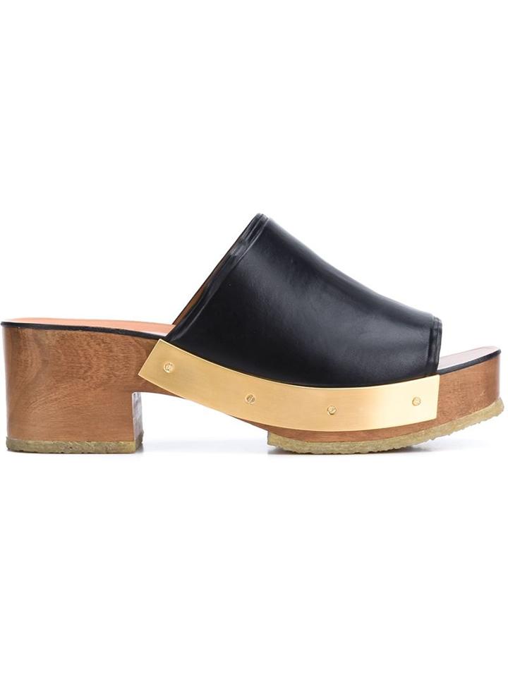 Rosetta Getty Metallic Sole Detail Mules