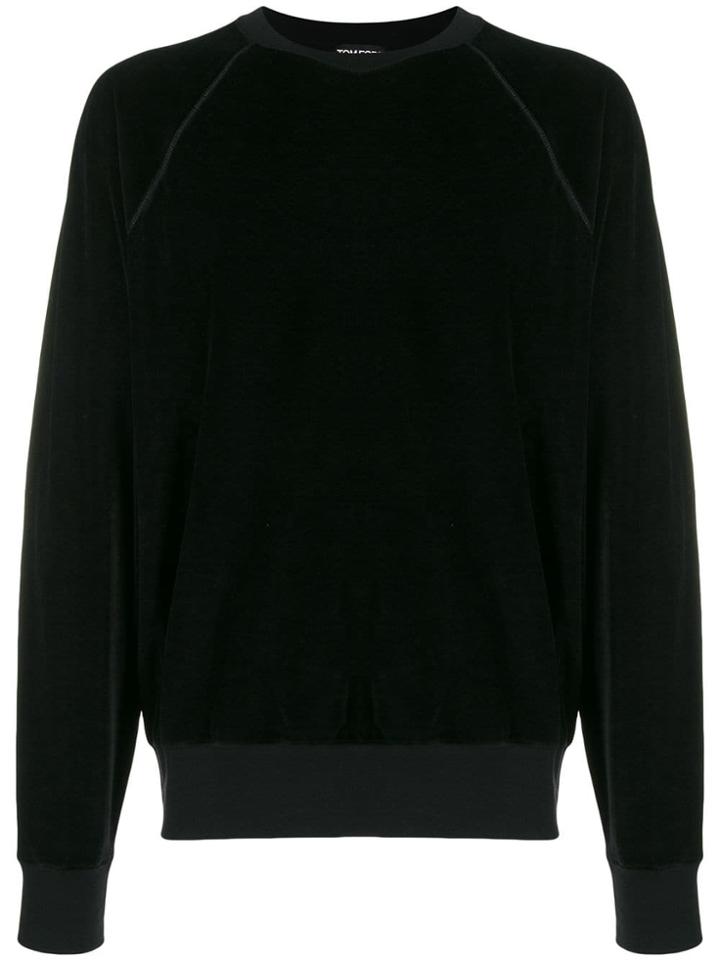 Tom Ford Velvet Sweatshirt - Black
