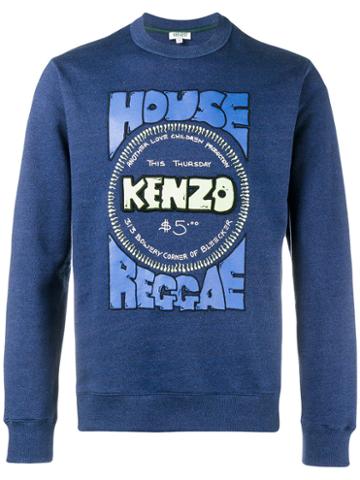 Kenzo - House Of Reggae Sweatshirt - Men - Cotton - M, Blue, Cotton