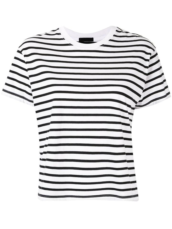 Atm Anthony Thomas Melillo Classic Jersey S/sstripeboytee Atm - White