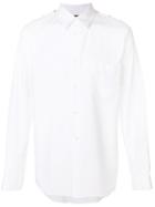 Black Comme Des Garçons Stud Shoulder Shirt - White