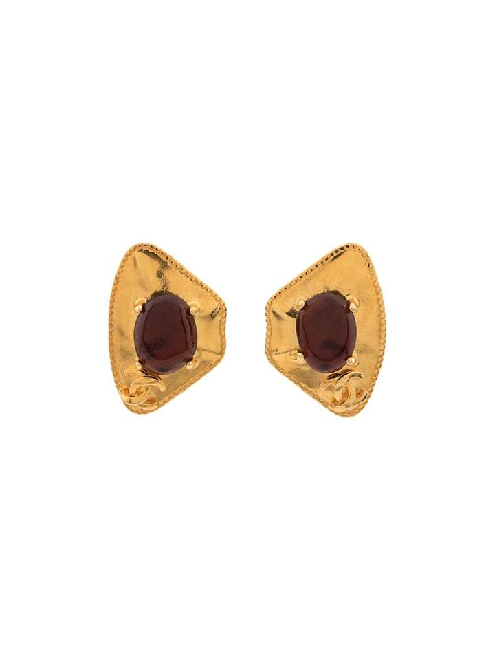 Chanel Vintage Clip-on Earrings - Gold