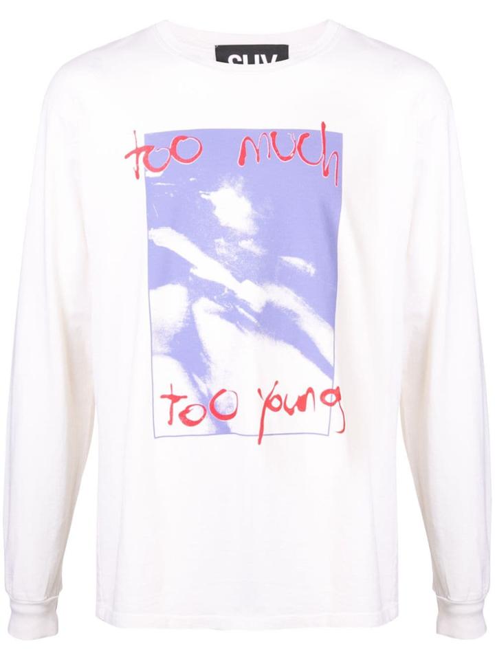 Luv Collections Too Much T-shirt - White