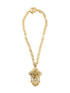 Chanel Vintage Fringed Pendant Necklace, Women's, Metallic
