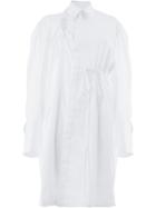 Preen By Thornton Bregazzi Gathered Effect Shirt Dress - White