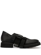 The Viridi-anne Buckle-detail Monk Shoes - Black