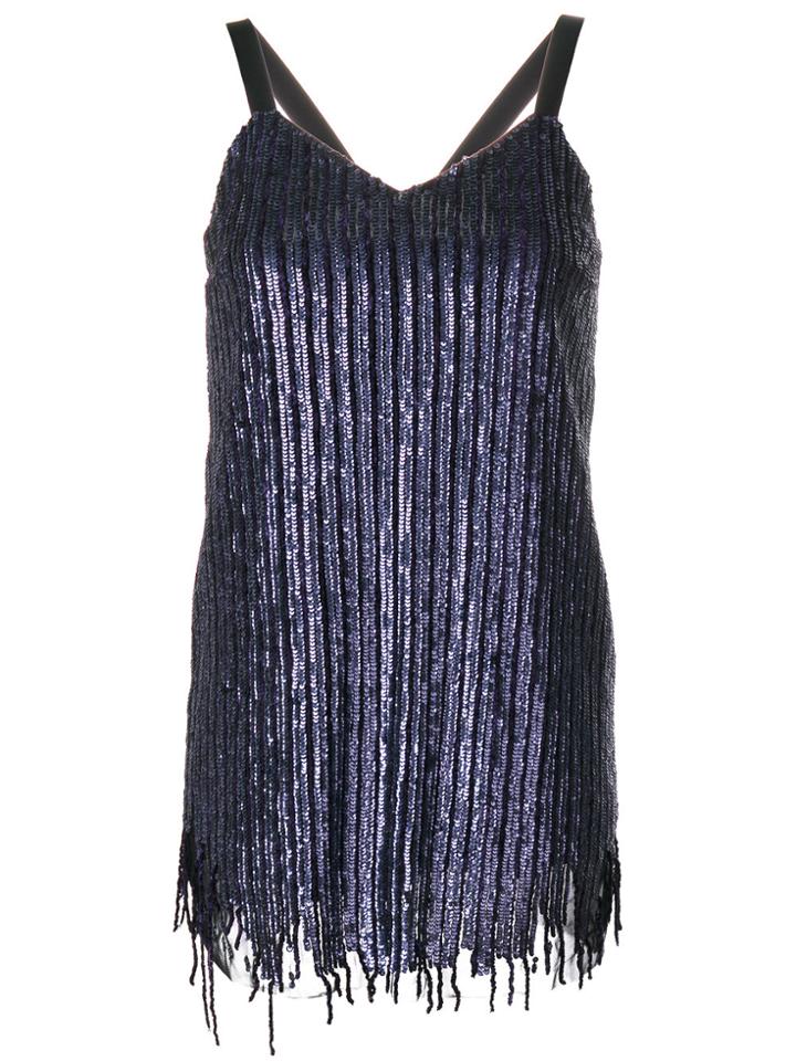 Aviù Embellished Short Dress - Pink & Purple