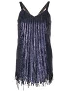 Aviù Embellished Short Dress - Pink & Purple