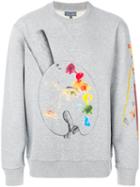 Lanvin - Embroidered Sweater - Men - Cotton - M, Grey, Cotton