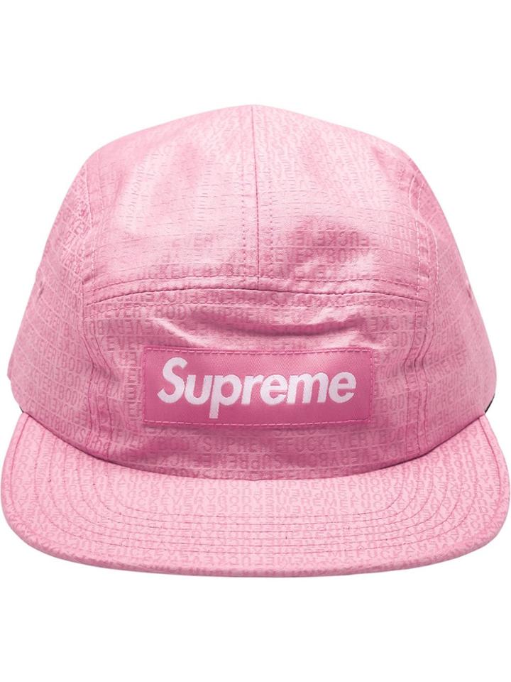 Supreme F*ck Everybody Jacquard Camp Cap - Pink