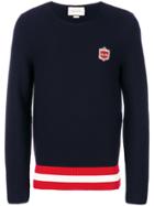 Gucci Bee Plaque Sweater - Blue