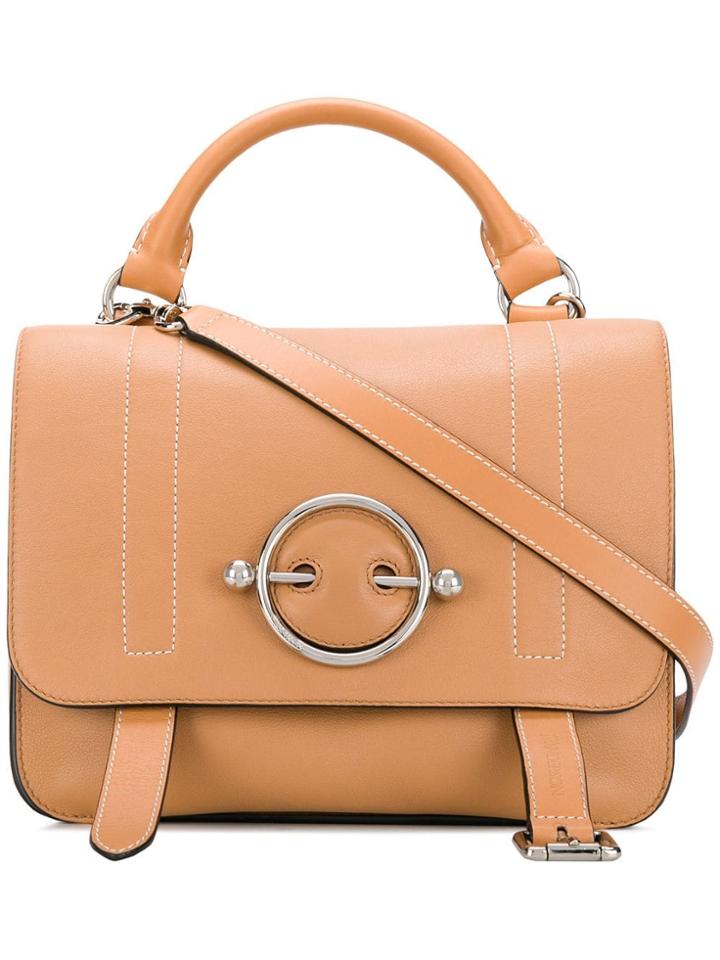 Jw Anderson Caramel Disc Satchel - Brown