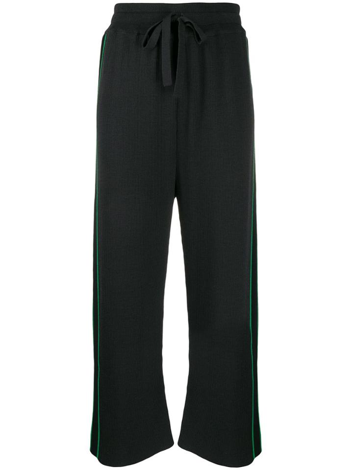 Y's Side-stripe Track Pants - Grey