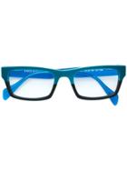 Face À Face Rectangular Frame Glasses - Blue