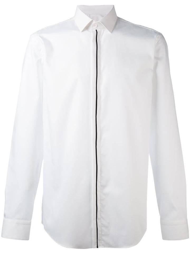 Boss Hugo Boss - Line Placket Shirt - Men - Cotton - 42, White, Cotton