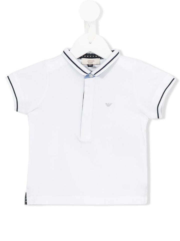 Armani Junior - Classic Polo Shirt - Kids - Cotton/spandex/elastane - 18 Mth, White