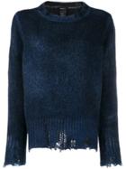 Avant Toi Destroyed Sweater - Blue