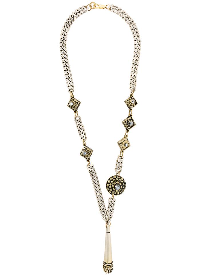 Jean Paul Gaultier Vintage Claire Deve Ethnic Necklace - Metallic