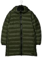 Ai Riders On The Storm Zipped Padded Jacket - Green