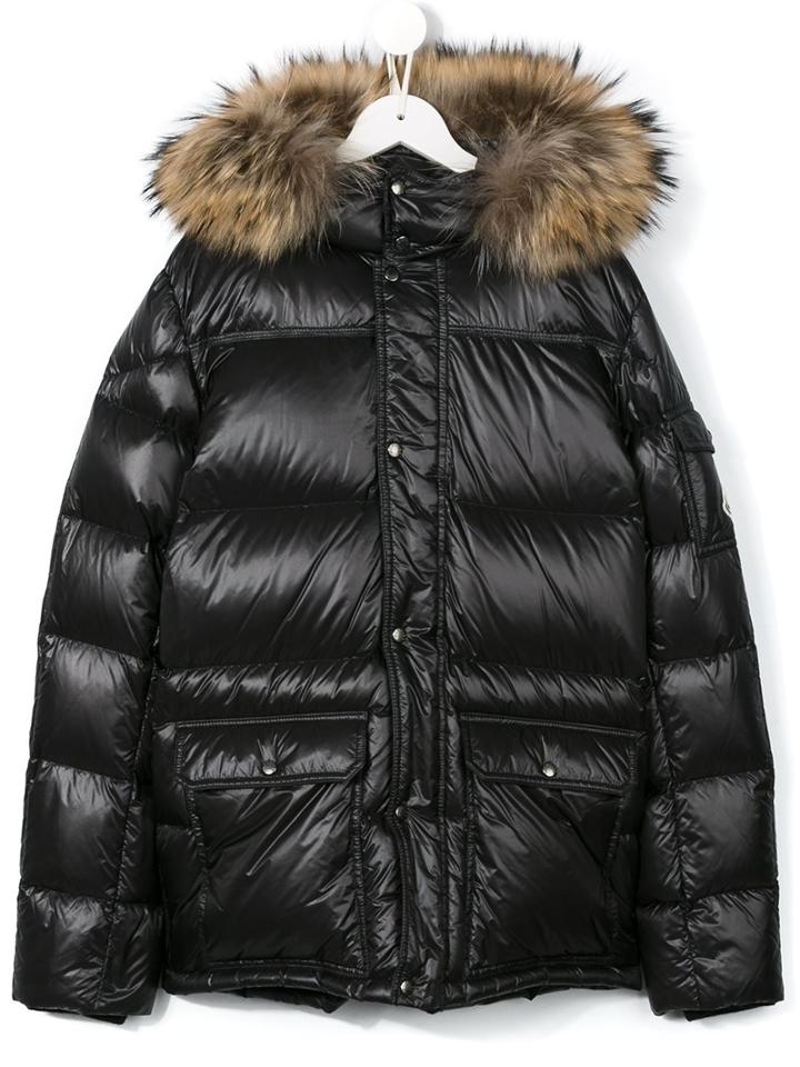 Moncler Kids 'hubet' Padded Jacket, Boy's, Size: 14 Yrs, Grey