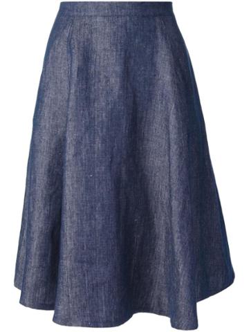 Societe Anonyme Flared Denim Skirt