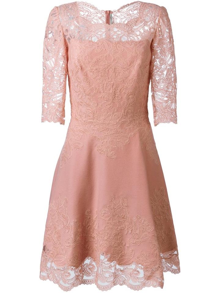 Ermanno Scervino Scalloped Hem Short Dress