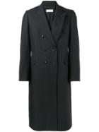 Dries Van Noten Strap Overcoat, Men's, Size: 50, Blue, Cotton/linen/flax