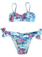 Lygia E Nanny Kids Printed Bikini Set, Girl's, Size: 8 Yrs, Blue