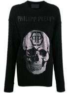 Philipp Plein Crystal Skull Pullover - Black