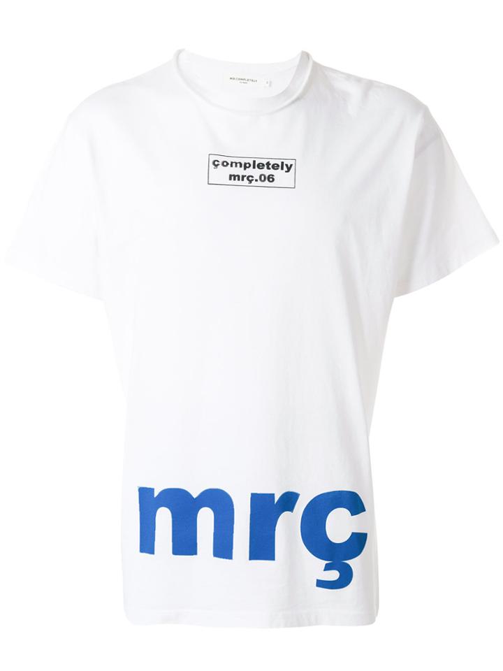 Mr. Completely Logo Print T-shirt - White