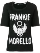 Frankie Morello Logo Round Neck T-shirt - Black