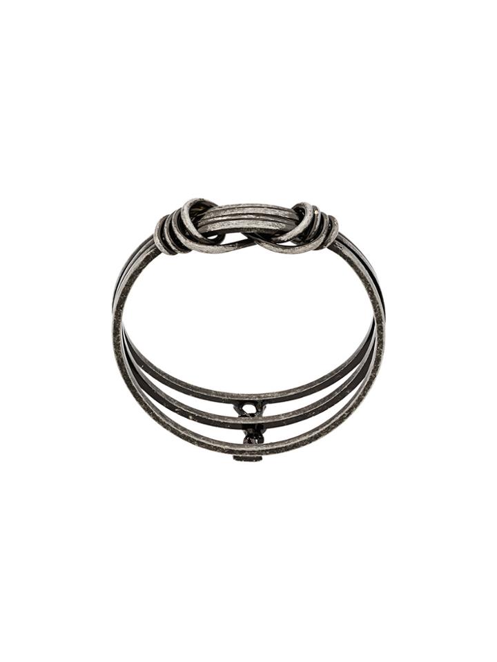 Saint Laurent Knot Design Bracelet - Metallic