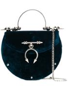 Okhtein Velvet Shoulder Bag - Blue