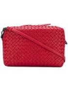 Bottega Veneta Woven Shoulder Bag - Red