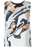 Msgm Abstract Print Tank Top - Multicolour