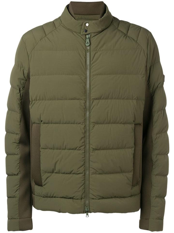 Peuterey Band Collar Padded Jacket - Green