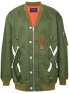John Undercover Oversized Bomber Jacket - Green